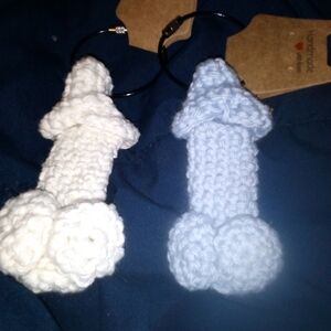 Handmade Crochet Keychain.... Chapdick Holder